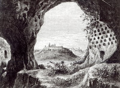 Columbarium, with a Distant View of Toscanella by George Dennis